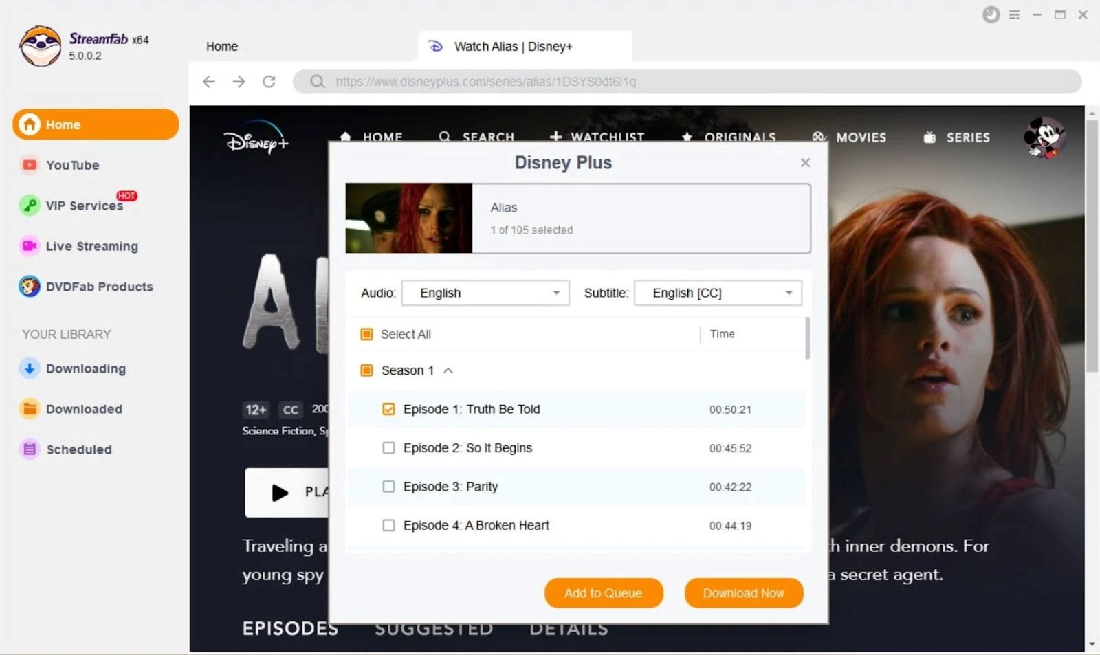 StreamFab Disney Plus Downloader to download videos